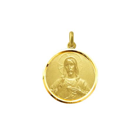 Medalla De Jesucristo Y Medalla De Cristo De Oro 18kt Para Hombre Y Mujer