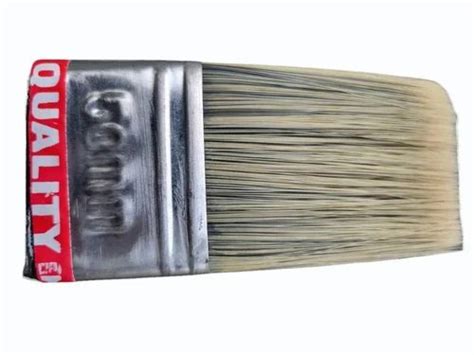 Black Handle Inch Wooden Handle Flat Paint Brush For Wall Painting