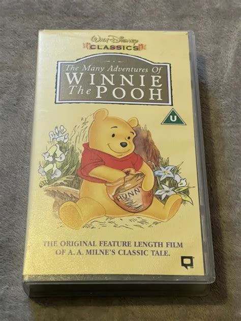 The Many Adventures Of Winnie The Pooh Vhs Video Walt Disney Classics