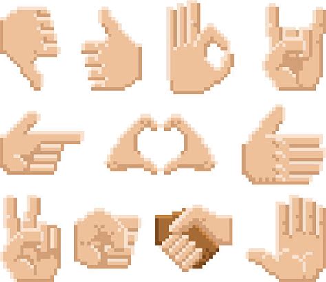 910 Pixel Art Hand Icons Stock Illustrations Royalty Free Vector Graphics And Clip Art Istock