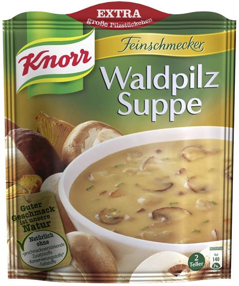 Knorr Feinschmecker Waldpilz Suppe Alimentation Gourmet Crème de