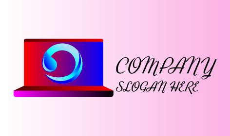 logo laptop instalasi sistem drawlogo