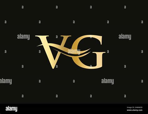 Initial Linked Letter Vg Logo Design Modern Letter Vg Logo Design