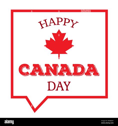 Happy Canada Day Celebration Banner St Jule Holiday Vector Stock