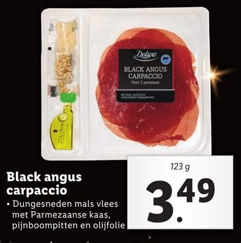 Deluxe Black Angus Carpaccio G Aanbieding Bij Lidl