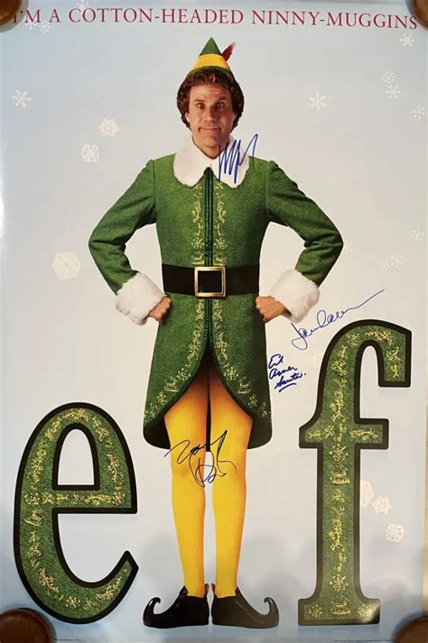 "Elf" Autographed Movie Poster - YourPremierMemorabilia