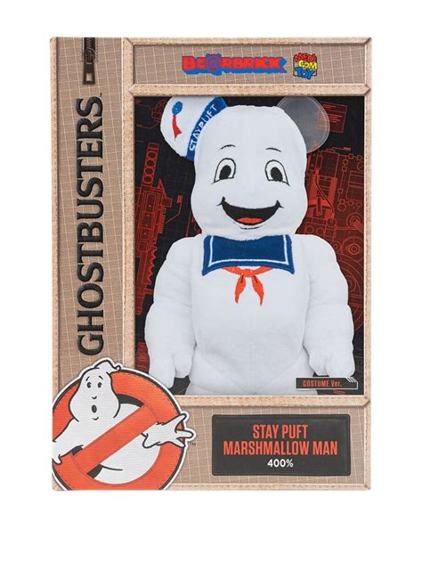 Medicom Toy X Ghostbusters Berbrick Stay Puft Marshmallow Man Costume 400 Figure White