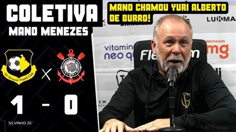 COLETIVA MANO MENEZES AO VIVO SÃO BERNARDO 1 X 0 CORINTHIANS Pós