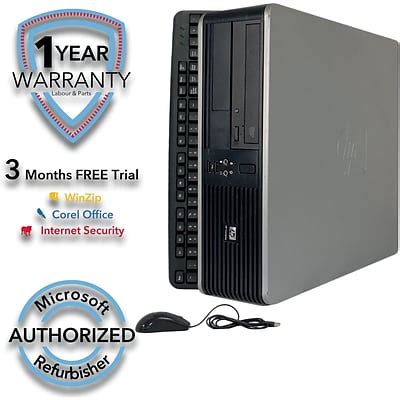 HP Compaq DC7900 Small Form Factor Refurbished Desktop Computer, Intel ... 