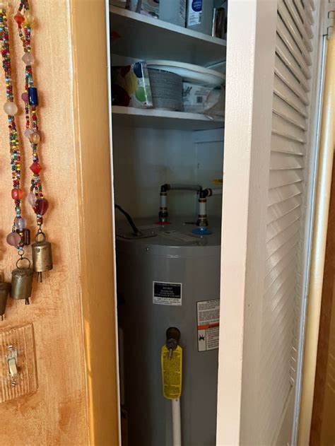 Water Heater In Kitcehn To Be Moved Water Heater Closet Mudroom Design Hot Water Heater