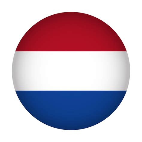 Premium Vector Netherlands Flag Circle Free Vector Flag Of Netherland