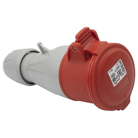 Base aérea P17 PRO 3P T 32A 380 415 V IP44 Color rojo 555218