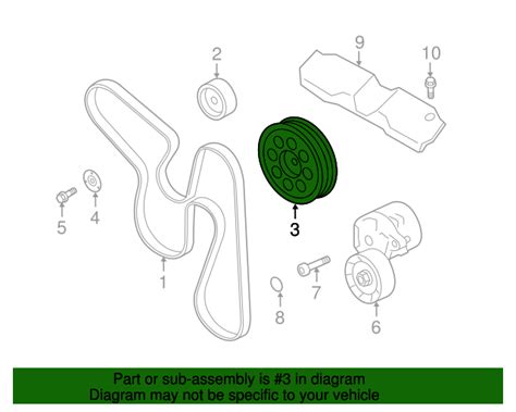 2012 2014 Subaru Impreza Oem New 2012 2014 Subaru Impreza Xv Crosstrek Idler Pulley 23770aa060