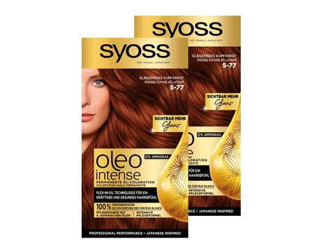 Syoss Oleo Intense Öl Coloration 5 77 Glänzendes Kupferrot Stufe 3 115