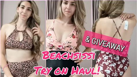 Beachsissi Swimwear Try On Haul GIVEAWAY Violetta Louloudia YouTube