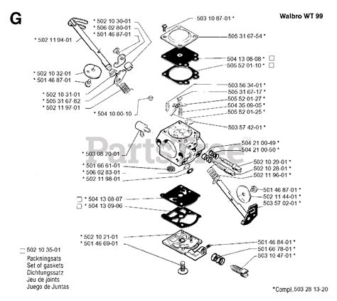 Jonsered GR 50 Jonsered String Trimmer 1995 01 CARBURETOR DETAILS