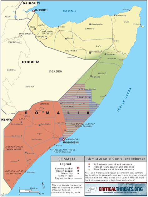 Somalia Conflict Maps: Islamist And Political | Critical Threats