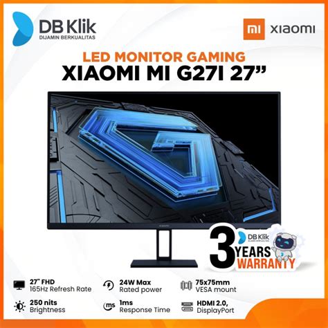 Xiaomi Mi G27i Monitor Gaming Xiaomi 165 Hz 1 Ms 27 Inch DB Klik