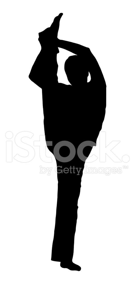 Stretching Silhouette Stock Photo | Royalty-Free | FreeImages