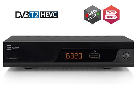 Decoder Doppio Tuner Videoregistratore Media Player TS6820 T2 HEVC Twin