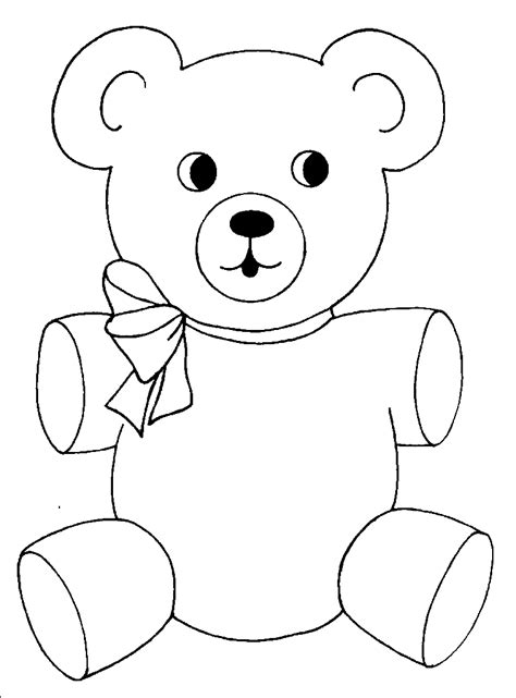 Teddy Bear Christmas Coloring Page Free Printable Coloring Pages