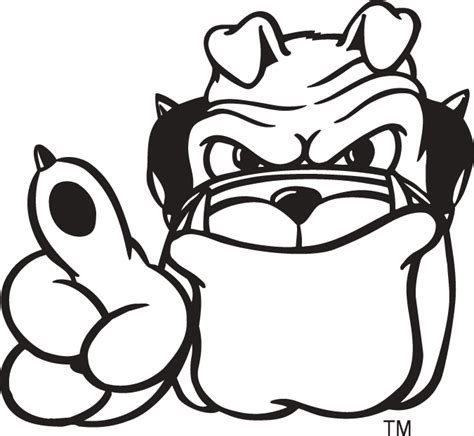 Georgia Bulldog Printable Coloring Pages - BradyteSanchez