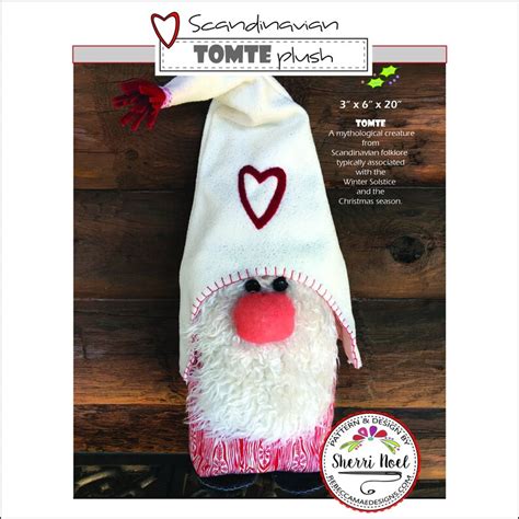 Tomte Nisse Gnome Plush Sewing Pattern Etsy