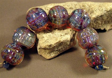 Artisan Lampwork Bead Set By Monaslampwork On Etsy Shimmers Etsy