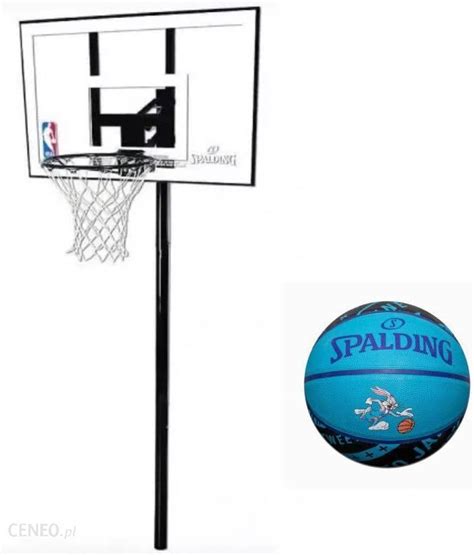 Spalding Zestaw Do Koszykówki Regulowany Nba Silver In Ground Piłka