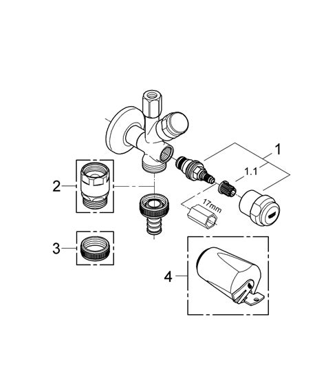 Grohe Eggemann Robinet D Arr T D Angle Pour Lave Vaisselle Chrome