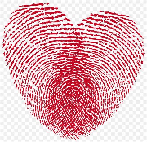 Fingerprint Heart Stock Photography Clip Art PNG 2745x2659px