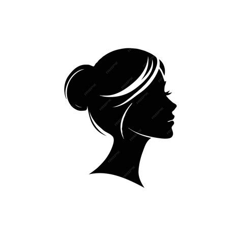 Premium Vector Elegant Female Head Vector Illustration