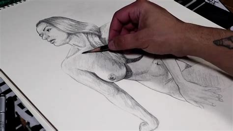 Stepmother Nude Body Drawing Pencil Art Movie From WankGalore Video