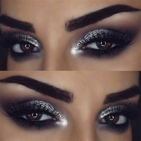 Silver Smokey Eye Silver Smokey Eye Dramatic Eye Makeup Silver Smokey Eye Prom