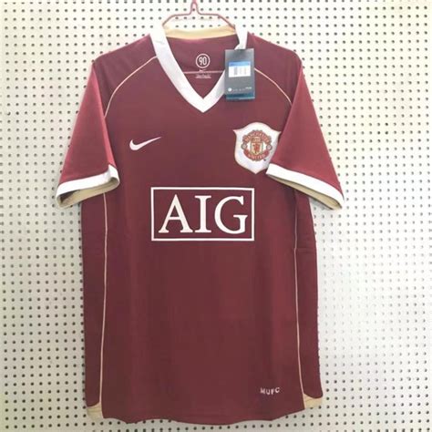 Jual Jersey Kaos Baju Bola Mu Manchester United Home Retro Classic