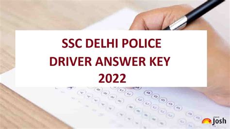 SSC Delhi Police Driver Answer Key 2022 (Out) @ssc.nic.in: Submit ...