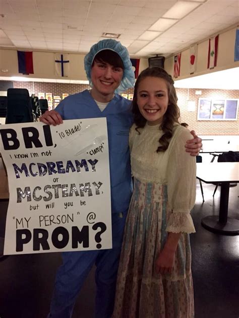 Greys Anatomy Promposal Cute Prom Proposals Cute Promposals Asking