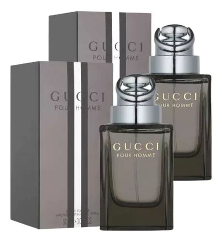 Paquete Gucci Pour Homme 90ml Caballero Original 2 Pzas Meses Sin Interés