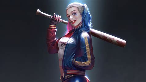 3840x2160 Harley Quinn Fanart Smiling 4k 4k Hd 4k Wallpapersimagesbackgroundsphotos And Pictures