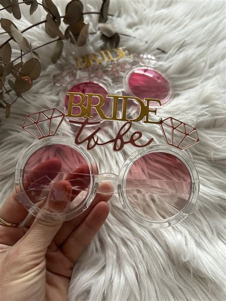 Bekarlığa Veda Bride To Be Şeffaf Gold Pembe Gözlük