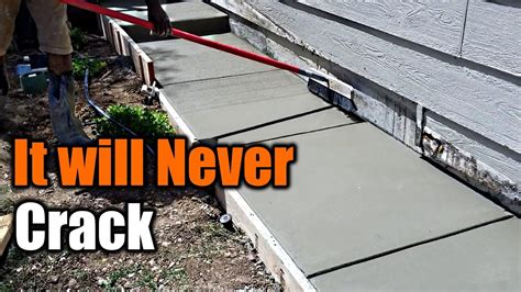 How To Pour Concrete That Will Never Crack The Handyman Youtube