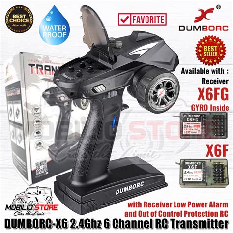 Jual Dumborc X6 2 4Ghz 6 Channel RC Transmitter With Receiver X6F Or