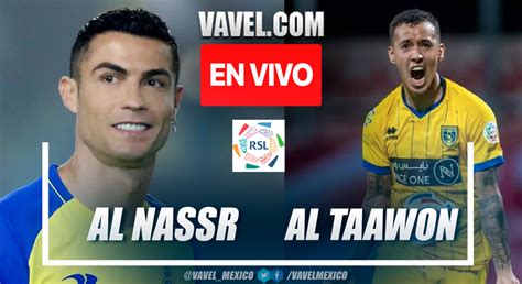 Resumen Y Goles Del Al Nassr 2 1 Al Taawon Partido De Cristiano 17