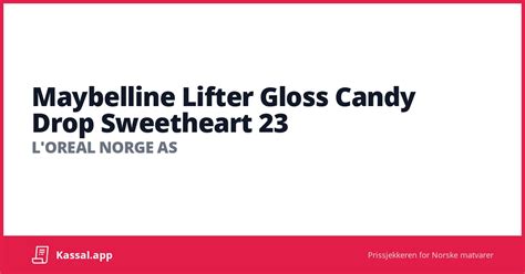 Maybelline Lifter Gloss Candy Drop Sweetheart 23 Kassalapp®