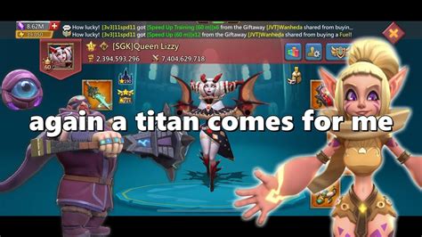 Lords Mobile Titan Comes For My Mythic Champ Trap Some Upgrades On