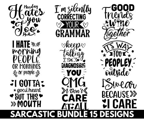 Sarcastic Svg Bundle Sarcasm Svg Bundle Funny Svg Etsy Artofit