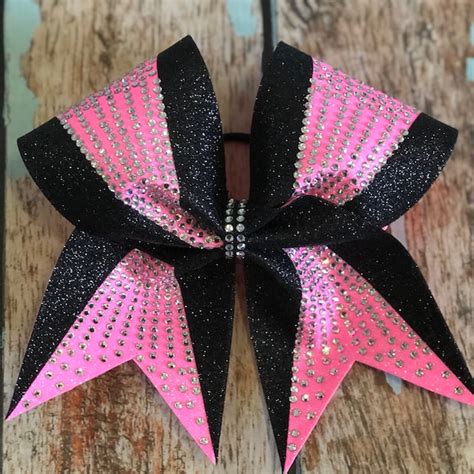 Hot Pink Cheer Bows Etsy