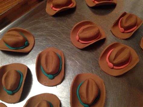 Fondant Cowboy Hats For Bridal Shower Cupcake Toppers Bridal Shower