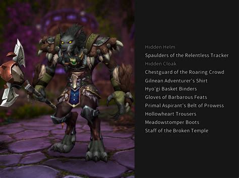 Druid transmog - Feral guardian : r/Transmogrification