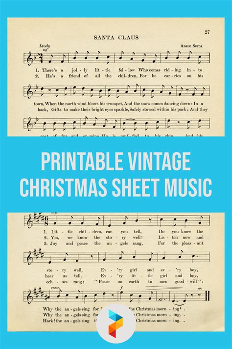 Best Free Printable Vintage Christmas Sheet Music Pdf For Free At